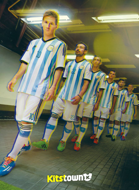 阿根廷国家队2014世界杯主场球衣 © kitstown.com 球衫堂